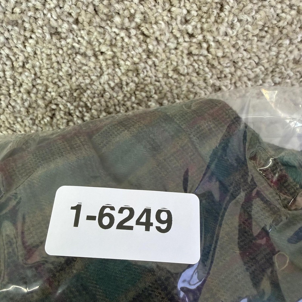 Vintage Woolrich Dress Womens S Green Plaid Sleeveless Button Front Flannel Midi - Picture 7 of 7
